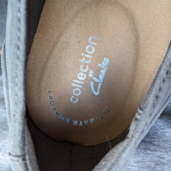 Clarks Sharon loafer pump grey size 9 - Picture 6 of 11